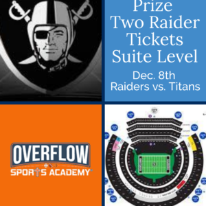 TWO RAIDERS TICKETS SUITE LEVEL | Raffle Ticket $5.00 (MIN 4 TICKETS)